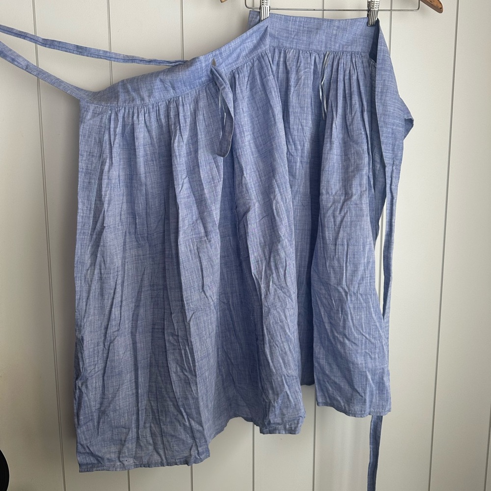 100% cotton Midi Wrap Skirt with Pockets.